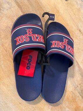 Boston Red Sox Navy Slide Sandals by FOCO